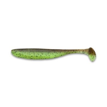 Силик.приманка KEITECH Easy Shiner 4 inch-401 Green Pumpkin/Chartreuse