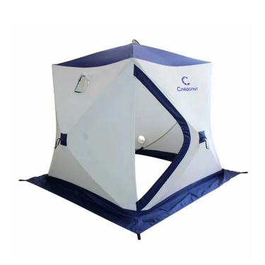 Палатка зимняя Следопыт Куб 2 Эконом Бело-Синий (3х-сл)