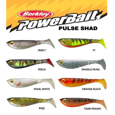 Силиконовая приманка Berkley Powerbait Pulse Shad 180 FireTiger