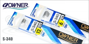 Крючки OWNER S- 340 № 8, поводок 0,16 0,65м (5)