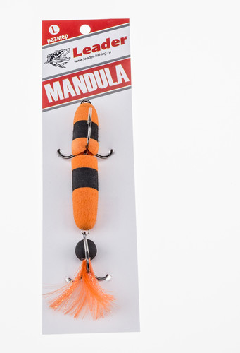 Мандула классическая, размер L 105мм цв.023 (оранж-черн-оранж)