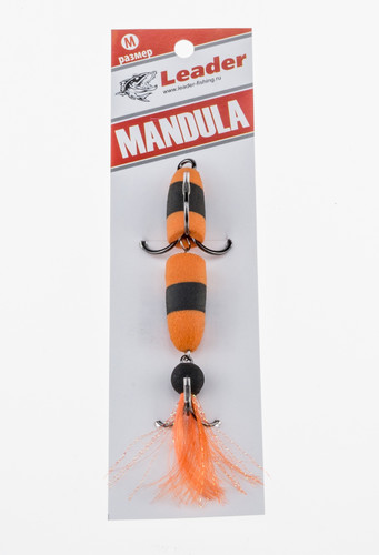 Мандула классическая, размер M 90мм цв.023 (оранж-черн-оранж)