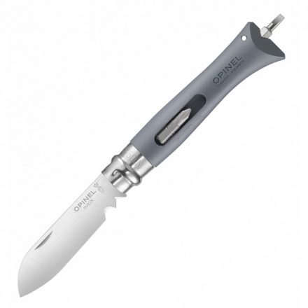 Нож OPINEL 9VRI DIY Grey складной (нерж. сталь,рукоять пластик,дл. клинка 8см.)