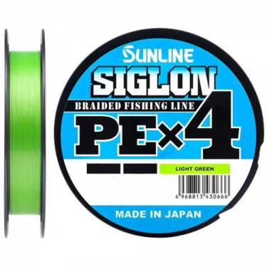 Плетеный Шнур Sunline SIGLON PE 4 (L/GRN) 150 м 0.4