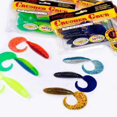 Твистеры Lucky John Pro Series Crusher Grub 3.9″ цв. 085