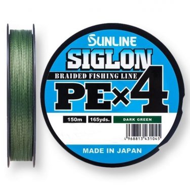 Плетеный Шнур Sunline SIGLON PE 4 (D/GRN) 150 м 0.8