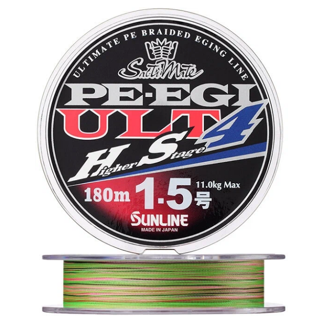 Плетеный Шнур Sunline PE EGI ULT HS4 180m 1.2