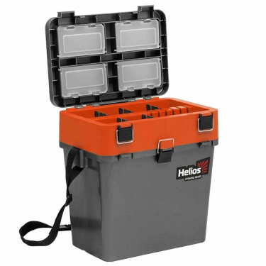 Ящик-М зимний Helios Серый-оранжевый