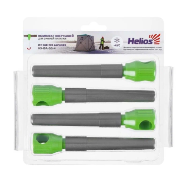 Комплект ввёртышей для зим. палатки Helios сер-зел