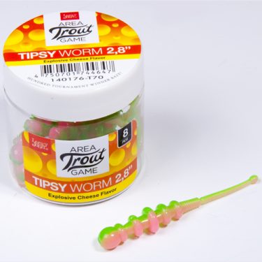Слаги Lucky John Pro Series Tipsy Worm 2.8″ цв. T70