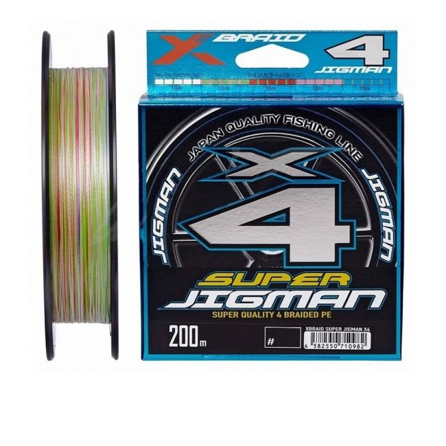 Плетеный Шнур YGK X-Braid Super Jigman X4 200м 1.0