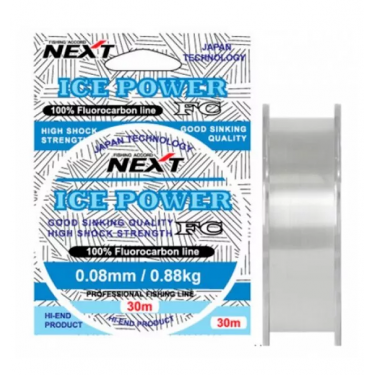 Леска Next ICE POWER FC. 0.10 mm. 30 m.