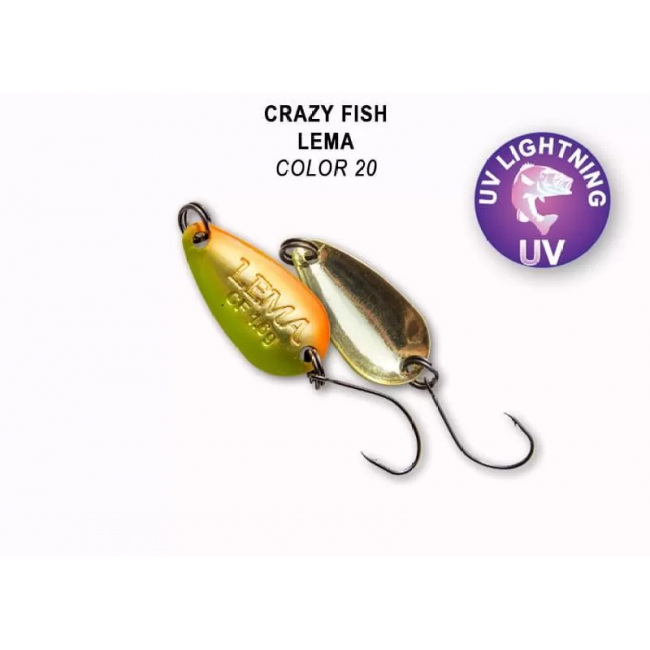 Блесна Crazy Fish LEMA 1.6 гр. #20