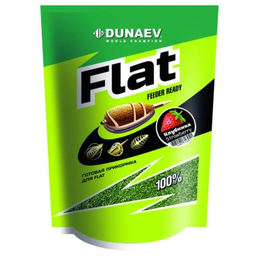Прикормка Dunaev FLAT Feeder Ready 1кг Клубника