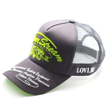 Кепка СР Щука Серый сетка вышивка