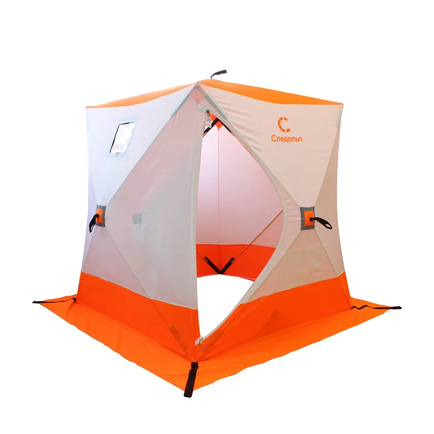 Палатка зимняя Следопыт Куб 3 Бело-Оранжевый Палатка зимняя Следопыт Куб 3 Бело-Оранжевый