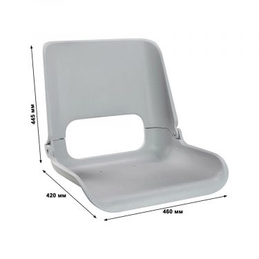 Кресло пластиковое серое 10100G-MR