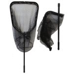 Подсачек Relax складной с прорезиненной сеткой большой 80х70 NRS-XL