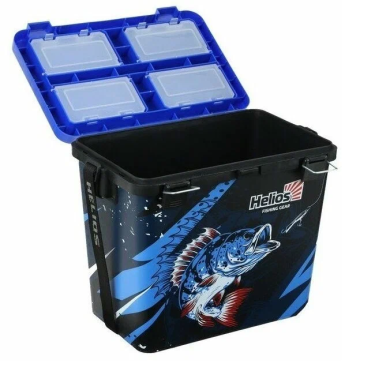 Ящик зимний Helios Perch Односекционный 19л Синий