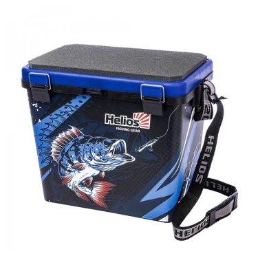 Ящик зимний Helios Perch Односекционный 19л Синий