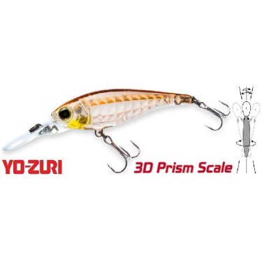 Воблер Yo-Zuri 3DR-X Shad 60SP R1438-GSAY