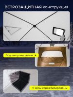 Палатка зимняя Mednovtex Белая (3-слойная)