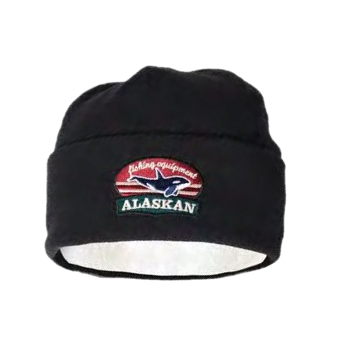 Шапка Alaskan флисовая Black Salmon Черная AWCBSB