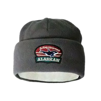 Шапка Alaskan флисовая Black Salmon Серая AWCBSG