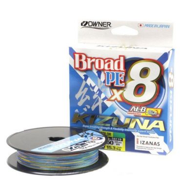 Плетеный Шнур Owner Kizuna X8 Broad Multicolor 150м 0.13мм